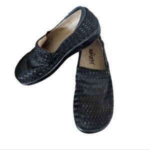 Alegria By PG Lite Shoes Size 6.5 Leather Clogs Slip Resistant Woven Work
